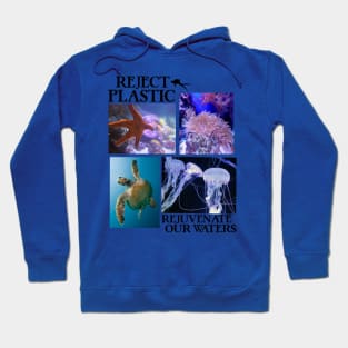 Reject Plastic Rejuvenate Our Waters - Environmental Awareness (Save The Fish) Hoodie